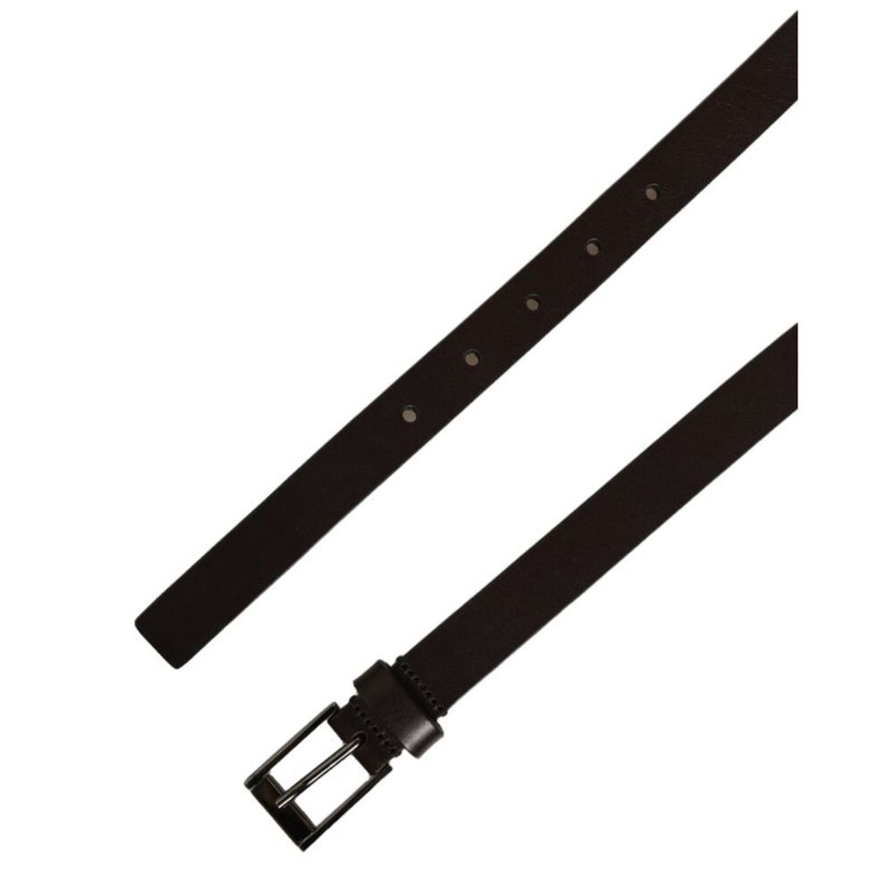 Dolce & Gabbana Brown Leather Double Wrap Metal Buckle Men's Belt